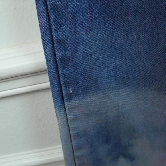 Vintage Levis Orange Tab Bootcut Jeans 37" x 30" Tie Dye Hippy Western Patriotic - Picture 10 of 15